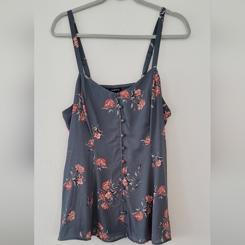 Torrid floral cami tank top size 0